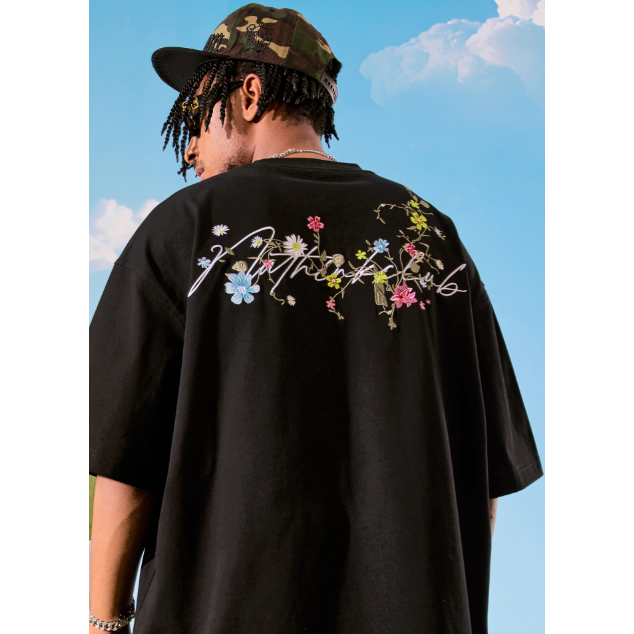 《4AM寅選》 Nuthink 刺繡潮流棉T 純棉 美式 春夏 男女 落肩 刺繡 圓領 寬鬆 舒適親膚-規格圖9