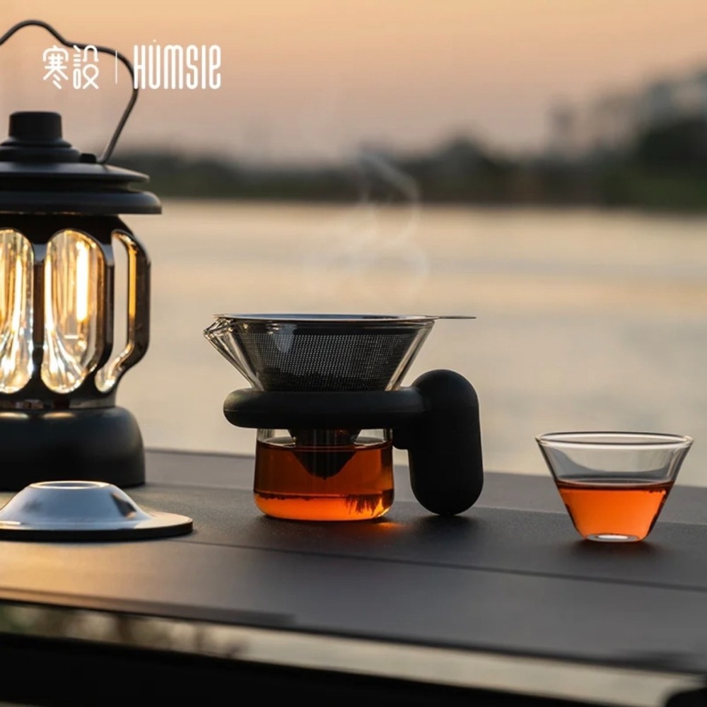 《4AM寅選》寒設Humsle 隱士快客杯 磁吸 斗笠 茶水分離 潮流 茶具 泡茶 飲茶 禮盒 官方正品 儀式感-細節圖2