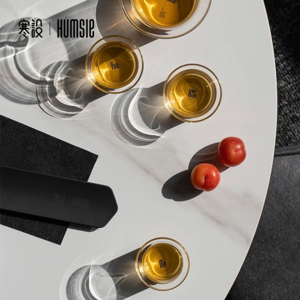 《4AM寅選》寒設Humsle 便攜式快客杯 磁吸 斗笠 茶水分離 潮流 茶具 泡茶 飲茶 禮盒 官方正品 儀式感-細節圖2