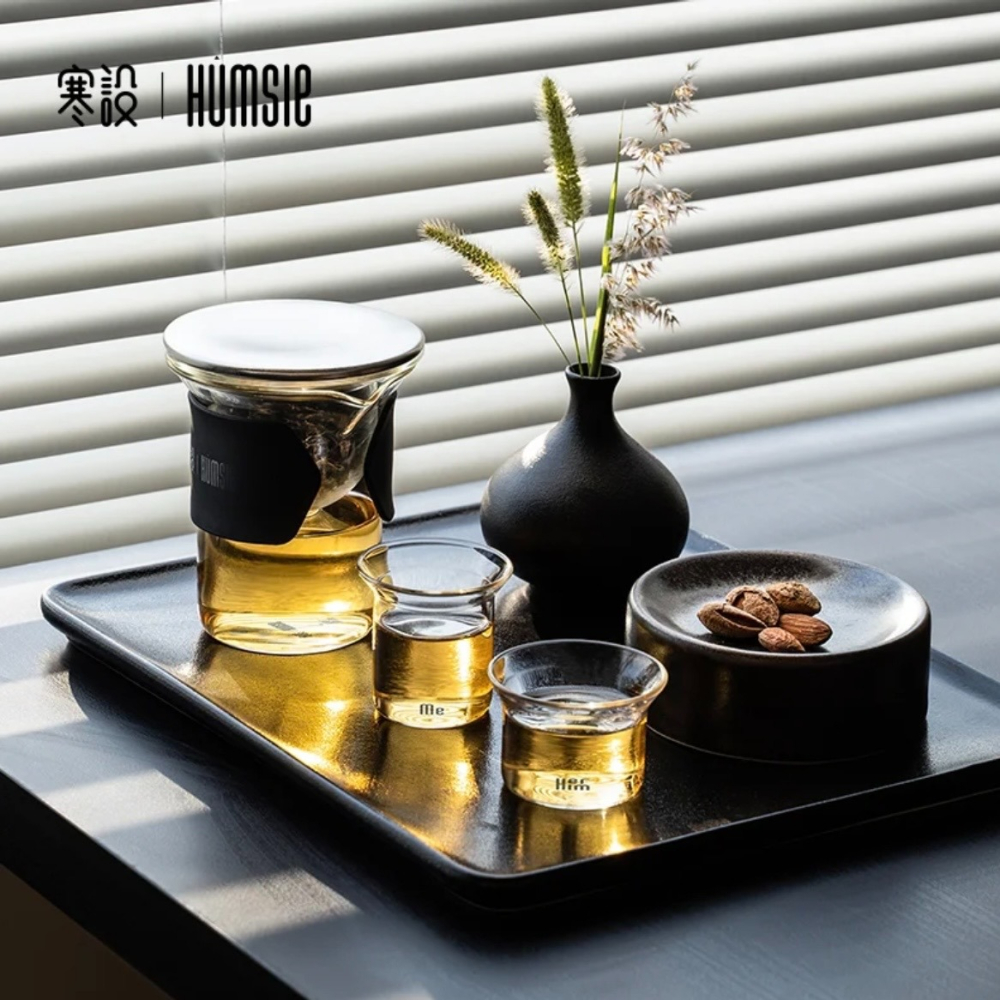 《4AM寅選》寒設Humsle 便攜式快客杯 磁吸 斗笠 茶水分離 潮流 茶具 泡茶 飲茶 禮盒 官方正品 儀式感-細節圖4