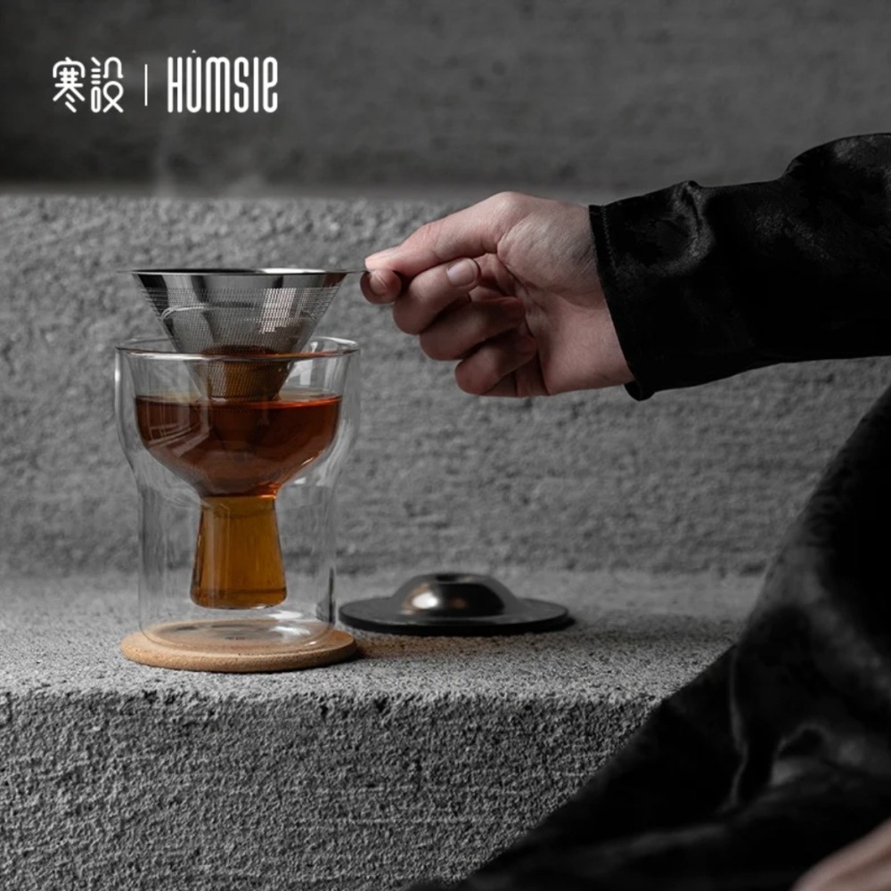 《4AM寅選》寒設Humsle 凡花茶水分離泡茶杯 磁吸 斗笠 茶水分離 茶具 泡茶 飲茶 禮盒 官方正品 儀式感-細節圖4