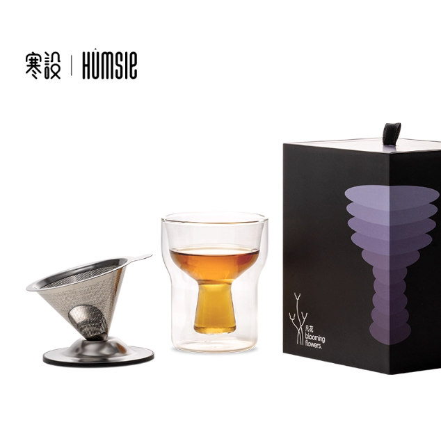 《4AM寅選》寒設Humsle 凡花茶水分離泡茶杯 磁吸 斗笠 茶水分離 茶具 泡茶 飲茶 禮盒 官方正品 儀式感-規格圖7