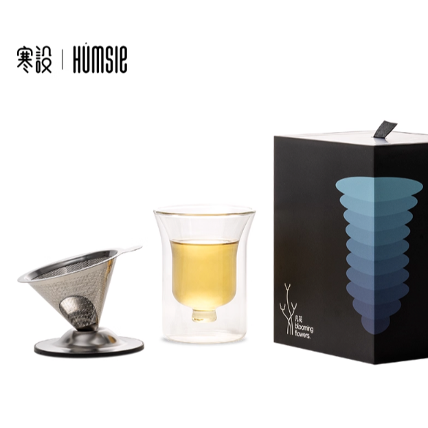 《4AM寅選》寒設Humsle 凡花茶水分離泡茶杯 磁吸 斗笠 茶水分離 茶具 泡茶 飲茶 禮盒 官方正品 儀式感-規格圖7