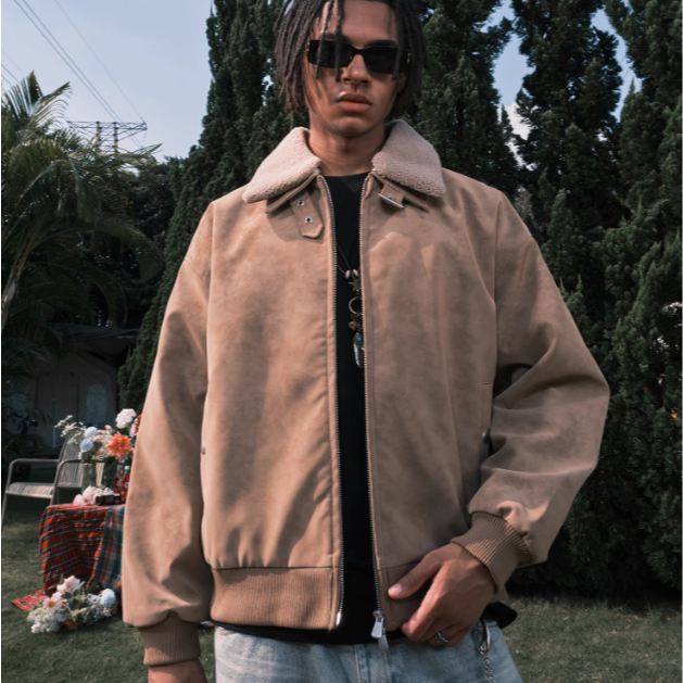 《4AM寅選》 Nuthink 美式復古翻領外套 官方正品 美式 舒適 潮流 穿搭 工裝 夾克 外套-規格圖8