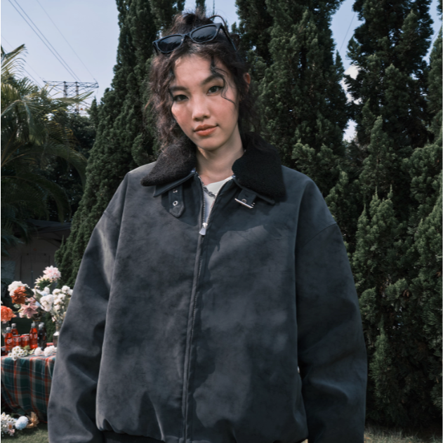 《4AM寅選》 Nuthink 美式復古翻領外套 官方正品 美式 舒適 潮流 穿搭 工裝 夾克 外套-規格圖8