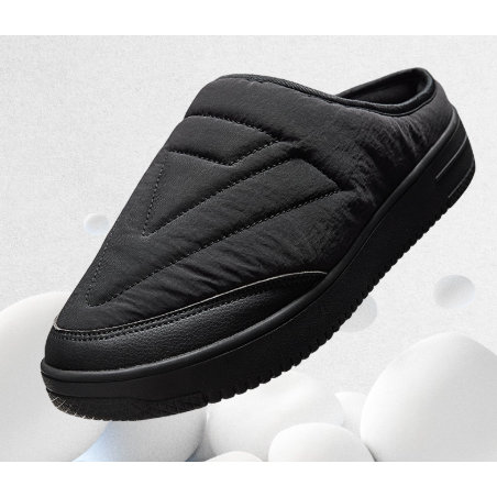 《4AM寅選》 PEAK匹克 態極半拖鞋 穆勒拖鞋 一腳蹬 冬季拖鞋 保暖 舒適 懶人拖鞋 休閒鞋-細節圖3