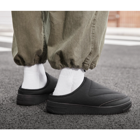 《4AM寅選》 PEAK匹克 態極半拖鞋 穆勒拖鞋 一腳蹬 冬季拖鞋 保暖 舒適 懶人拖鞋 休閒鞋-細節圖4