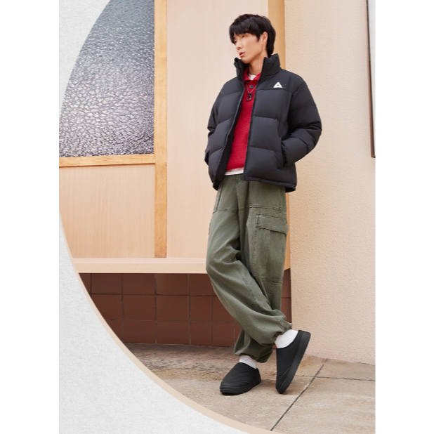 《4AM寅選》 PEAK匹克 態極半拖鞋 穆勒拖鞋 一腳蹬 冬季拖鞋 保暖 舒適 懶人拖鞋 休閒鞋-細節圖5