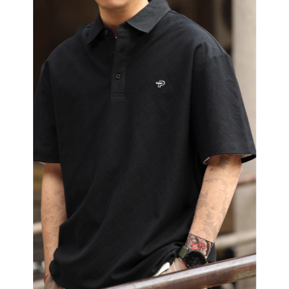 《4AM寅選》 BGYO鹿起 美式方格polo衫 官方正品 美式 男女 純棉 刺繡 圓領 寬鬆 舒適親膚 短袖-細節圖6