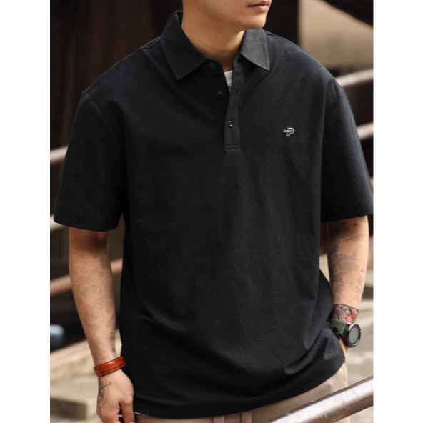 《4AM寅選》 BGYO鹿起 美式方格polo衫 官方正品 美式 男女 純棉 刺繡 圓領 寬鬆 舒適親膚 短袖-細節圖7