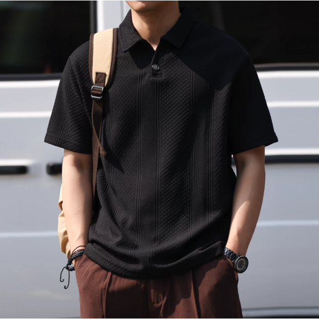 《4AM寅選》 BGYO鹿起 美式方格polo衫 官方正品 美式 男女 純棉 刺繡 圓領 寬鬆 舒適親膚 短袖-規格圖8