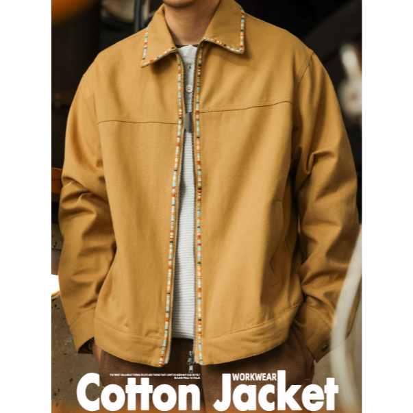 《4AM寅選》 BGYO鹿起 美式工裝外套 官方正品 美式 男女 純棉 外套 舒適親膚 Vintage 翻領-細節圖2