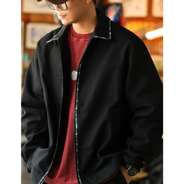 《4AM寅選》 BGYO鹿起 美式工裝外套 官方正品 美式 男女 純棉 外套 舒適親膚 Vintage 翻領-細節圖8