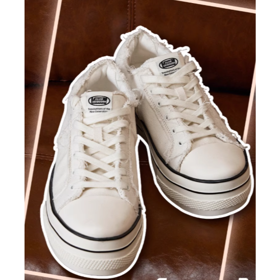 《4AM寅選》 Veidoorn維動 拼跡板鞋 小白鞋 黑武士 板鞋 解構板鞋 增高 運動 滑板鞋 帆布鞋-細節圖5