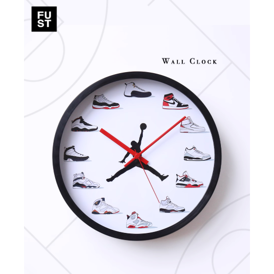 《4AM寅選》FullyStore AJ球鞋時鐘 喬丹 Jordan 掛鐘 家飾 質感生活 球鞋-細節圖2