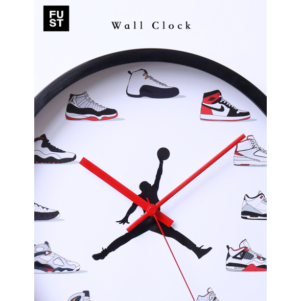 《4AM寅選》FullyStore AJ球鞋時鐘 喬丹 Jordan 掛鐘 家飾 質感生活 球鞋-細節圖3