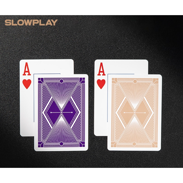 《4AM寅選》Slowplay 專業紫金撲克牌 德州撲克 套裝 塑膠 撲克 poker 百家樂 21點-細節圖7