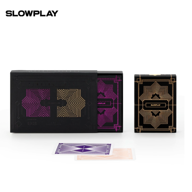 《4AM寅選》Slowplay 專業紫金撲克牌 德州撲克 套裝 塑膠 撲克 poker 百家樂 21點-細節圖9