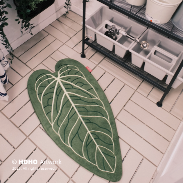 《4AM寅選》HOHO ARTWORK 花燭地毯 潮流植物 觀葉植物 植物周邊 質感 家居 地毯 地墊-細節圖7
