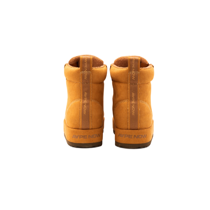 《4AM寅選》 AAPE 復古絨面黃靴 大黃靴 厚底鞋 休閒鞋 舒適 潮流 猿人 冬季鞋-細節圖4