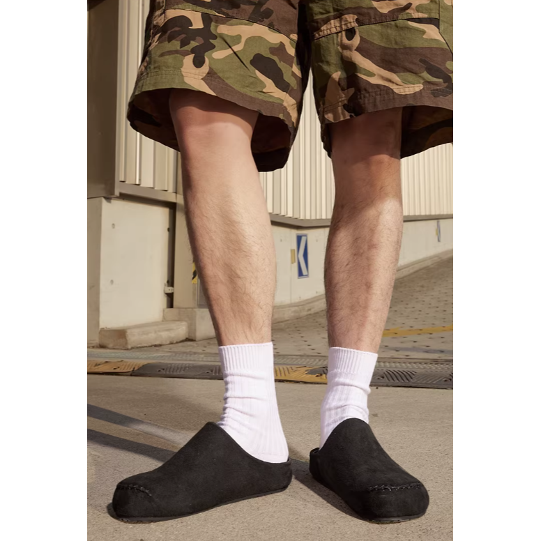 《4AM寅選》 Veidoorn維動 勃肯加絨拖鞋 半拖鞋 厚底鞋 休閒鞋 舒適 潮流 冬季鞋 一腳蹬-細節圖7