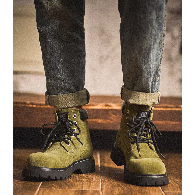 《4AM寅選》 DC SHOES 復古美式馬丁靴 大黃靴 厚底鞋 休閒鞋 舒適 潮流 DC  靴子 登山靴-細節圖8