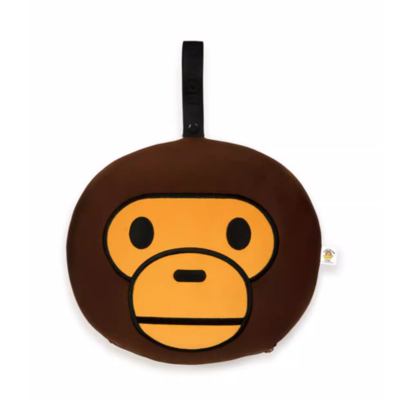 《4AM寅選》 AAPE 卡通小猴旅行頸枕 護頸 旅行 旅遊 飛機睡覺-細節圖5