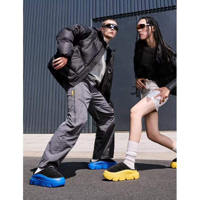 《4AM寅選》 Yassia亞束 戰車棉拖鞋 保暖拖鞋 穆勒拖鞋 戶外 舒適 透氣 穿搭 流行 棉拖鞋-細節圖4