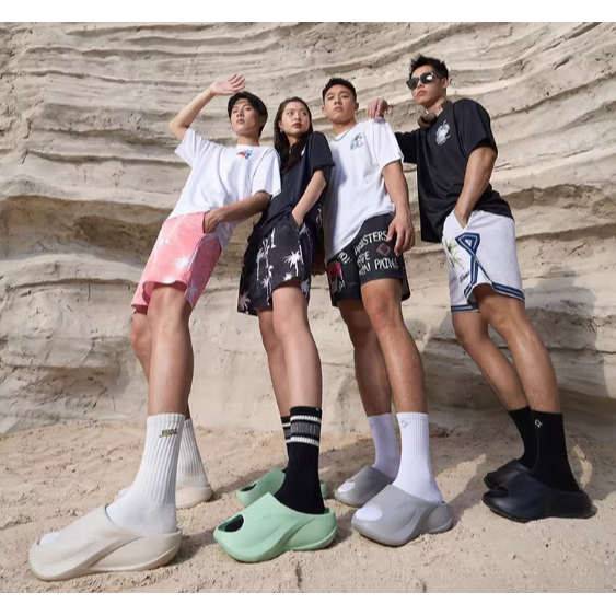 《4AM寅選》 Rigorer準者 天際3籃球拖鞋 官方正品 湖人隊 恢復拖鞋 運動 籃球 軟彈 舒適 穿搭 防水-細節圖6