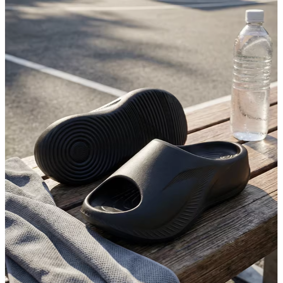 《4AM寅選》 Rigorer準者 天際3籃球拖鞋 官方正品 湖人隊 恢復拖鞋 運動 籃球 軟彈 舒適 穿搭 防水-細節圖4