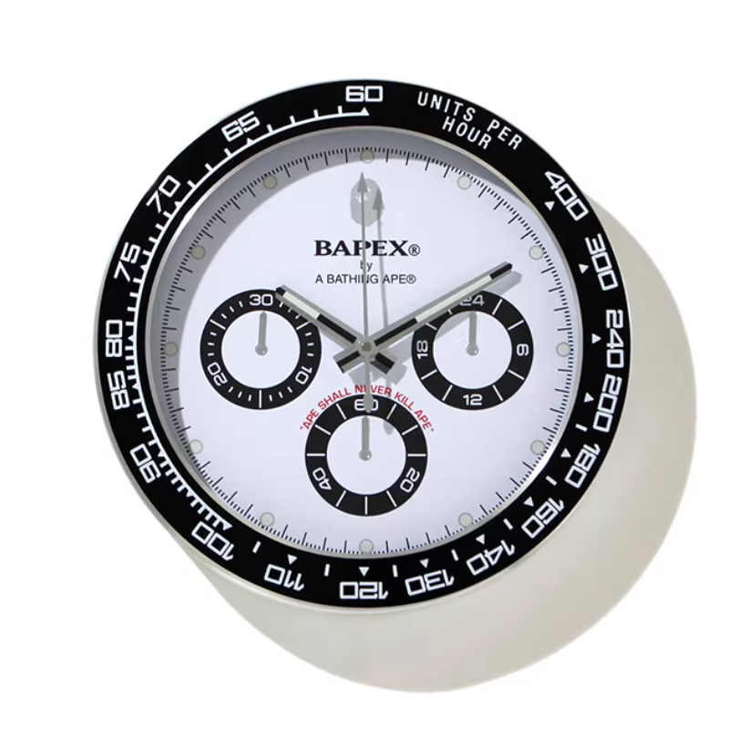 《4AM寅選》 BAPE Daytona三眼掛鐘 時鐘 掛鐘 家飾 家裝 迪通拿 造型-細節圖3