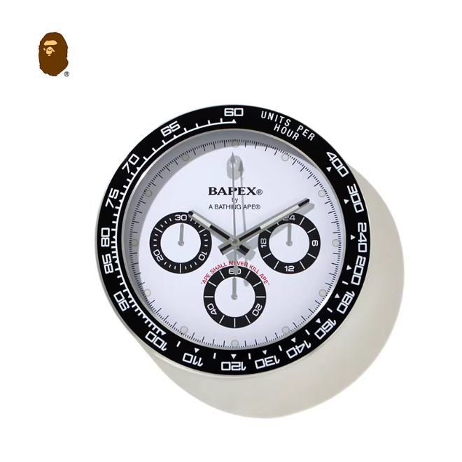 《4AM寅選》 BAPE Daytona三眼掛鐘 時鐘 掛鐘 家飾 家裝 迪通拿 造型-細節圖4