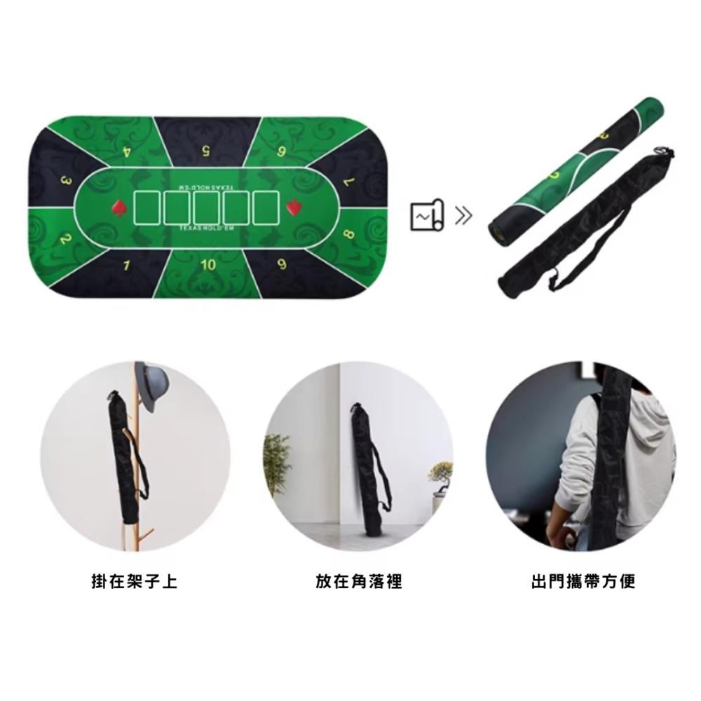 《4AM寅選》GoodEasy 德州撲克桌布 桌墊 專業 完整 專用 撲克牌 Texas hold’em 遊戲-細節圖5