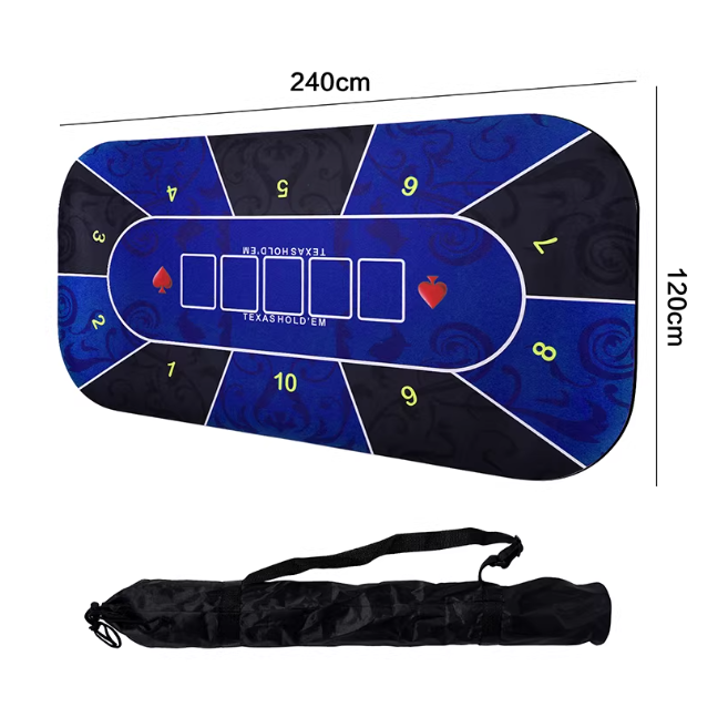 《4AM寅選》GoodEasy 德州撲克桌布 桌墊 專業 完整 專用 撲克牌 Texas hold’em 遊戲-規格圖5