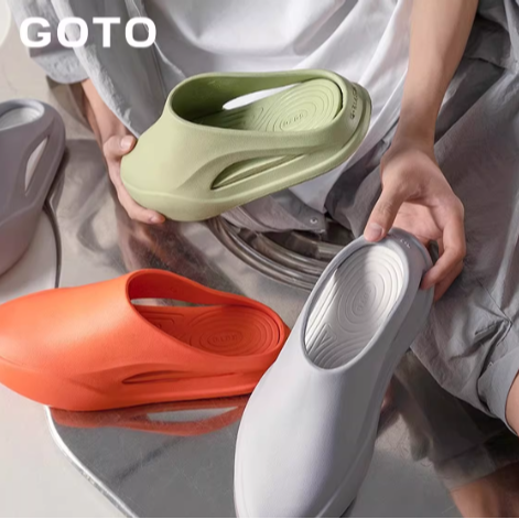 《4AM寅選》 GOTO 星豚拖鞋 官方正品 星豚洞洞鞋 透氣 EVA 發炮 增高 拖鞋 戶外 防水-細節圖5