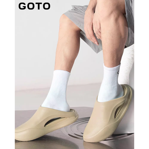 《4AM寅選》 GOTO 星豚拖鞋 官方正品 星豚洞洞鞋 透氣 EVA 發炮 增高 拖鞋 戶外 防水-細節圖7