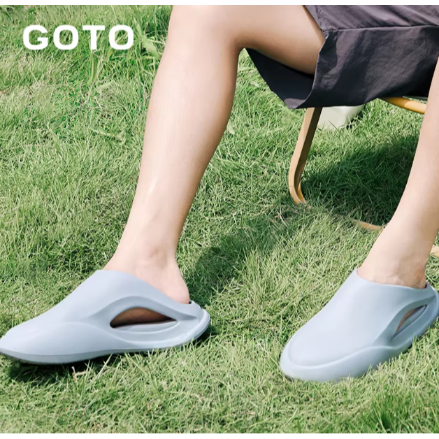 《4AM寅選》 GOTO 星豚拖鞋 官方正品 星豚洞洞鞋 透氣 EVA 發炮 增高 拖鞋 戶外 防水-規格圖7