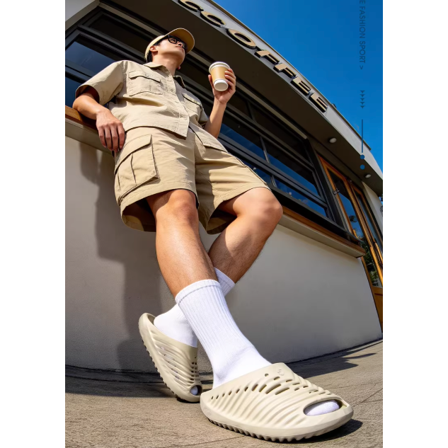 《4AM寅選》 ERKE鴻星爾克 芷境4代拖鞋 運動拖鞋 拖鞋 增高 運動 籃球 拖鞋男 運動拖鞋 防滑-細節圖2