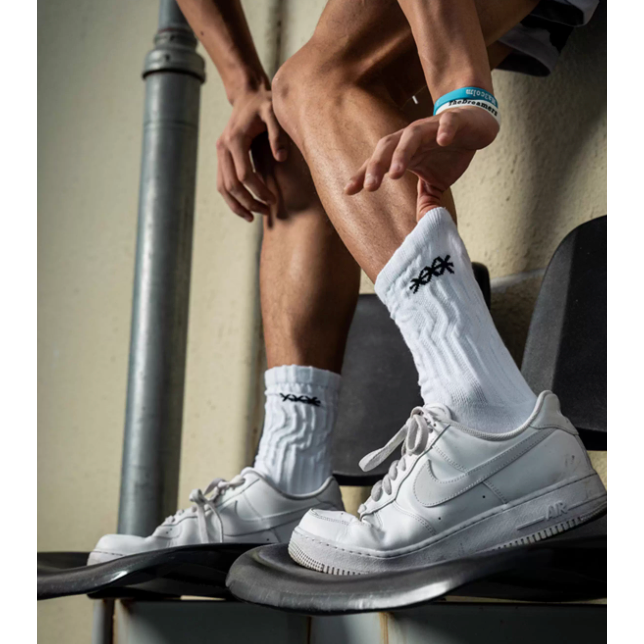 《4AM寅選》 HideFxxx海德弗斯 刺繡休閒襪 籃球襪 運動襪 潮流 防滑 耐磨 透氣 球襪-細節圖8