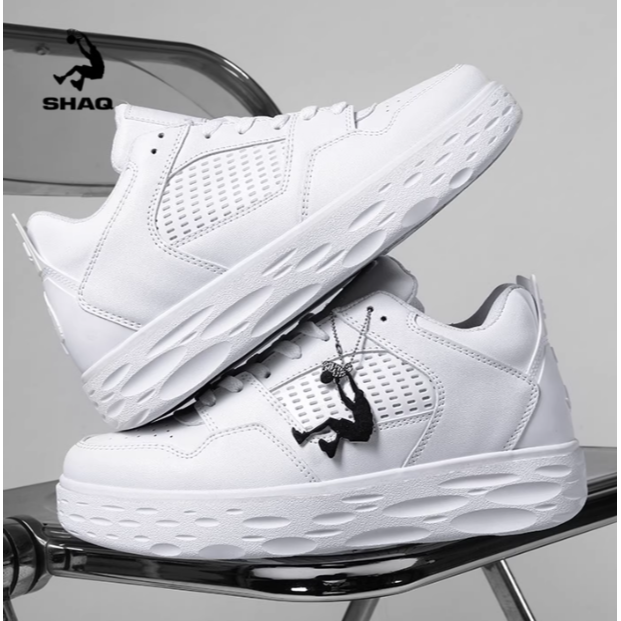 《4AM寅選》 SHAQ鯊魚 Crater S1 Air 歐尼爾 小白鞋 板鞋 空軍 增高 運動 滑板鞋 運動鞋-規格圖8