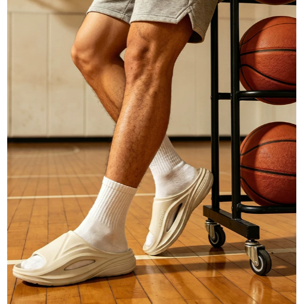 《4AM寅選》 Veidoorn維動 星域拖鞋 恢復拖鞋 拖鞋 增高 運動 籃球 拖鞋男 運動拖鞋 防滑-細節圖4