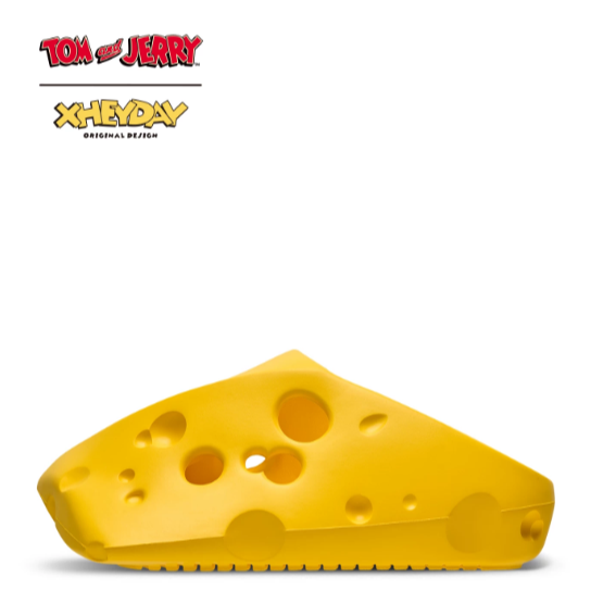 《4AM寅選》HEYDAY X Tom＆Jerry 奶酪洞洞鞋 湯姆貓與傑利鼠 穆勒拖鞋 半拖鞋 厚底鞋 休閒鞋 舒適-規格圖10