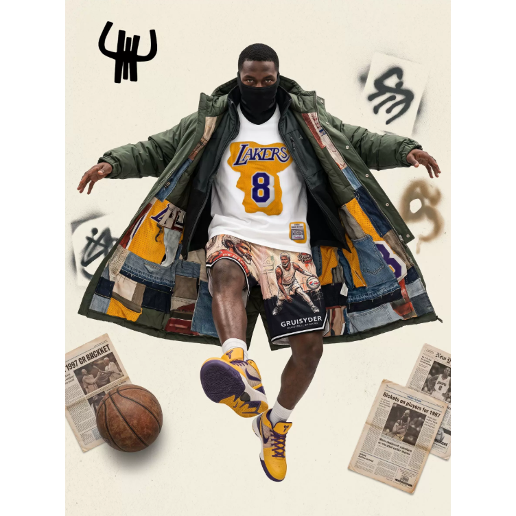 《4AM寅選》GRUISYDER Kobe Iverson Drew Remake 透氣球褲 網布 籃球褲 NBA-細節圖7