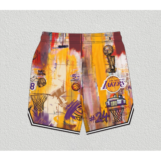 《4AM寅選》GRUISYDER Kobe Iverson Drew Remake 透氣球褲 網布 籃球褲 NBA-細節圖8