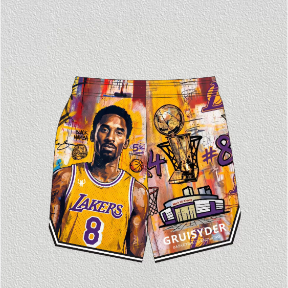 《4AM寅選》GRUISYDER Kobe Iverson Drew Remake 透氣球褲 網布 籃球褲 NBA-規格圖11