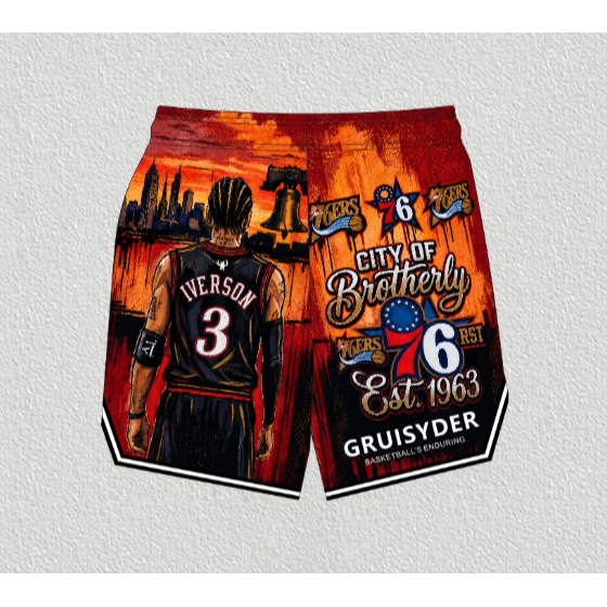 《4AM寅選》GRUISYDER Kobe Iverson Drew Remake 透氣球褲 網布 籃球褲 NBA-規格圖11