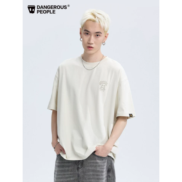 《4AM寅選》Dangerouspeople 薛之謙 基礎LOGO純棉T T-Shirt 短T 潮T 潮流 短袖 純棉-細節圖9
