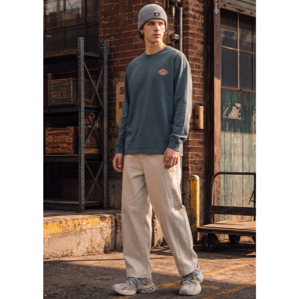《4AM寅選》 Dickies迪凱思 卡通字體長袖棉T 純棉 官方正品 T-Shirt-細節圖4