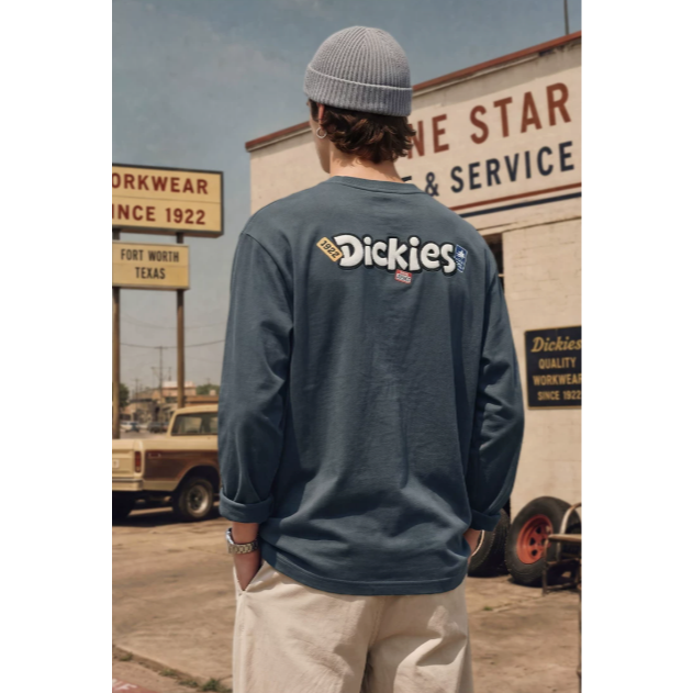 《4AM寅選》 Dickies迪凱思 卡通字體長袖棉T 純棉 官方正品 T-Shirt-細節圖6