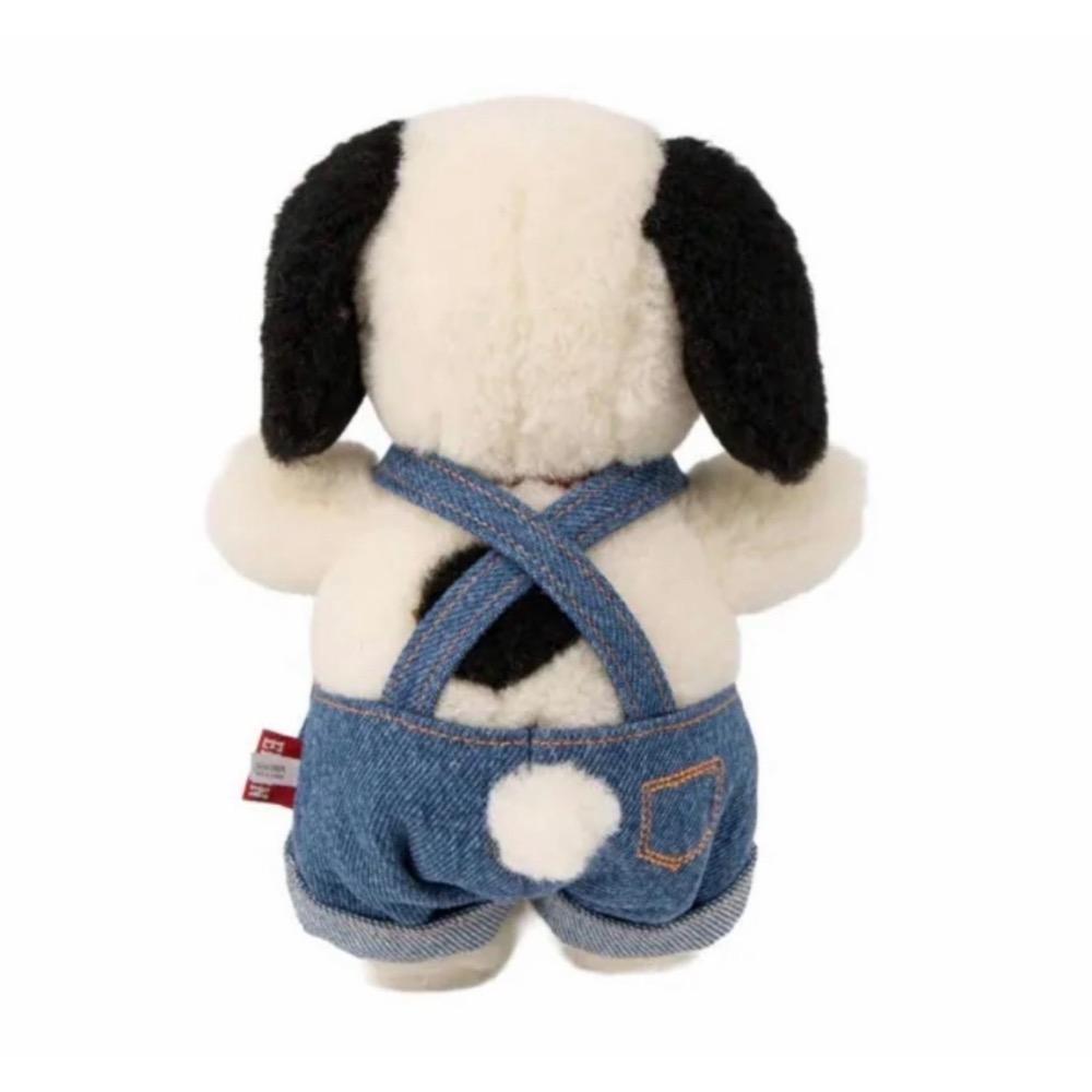 日本🇯🇵Snoopy X EDWIN 史努比牛仔品牌聯名史努比牛仔工人背帶褲玩偶-細節圖4